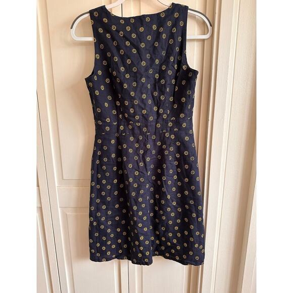 J.Crew V-neck Button-front Dress Size 4 - Picture 3 of 6